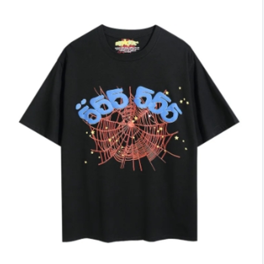 pider Minimalist Black T-Shirt, Simplistic Design, Perfectly Aligning with Modern Aesthetics