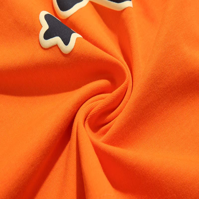 Spider T-shirt – Minimalist Small Logo Orange Streetwear Tee