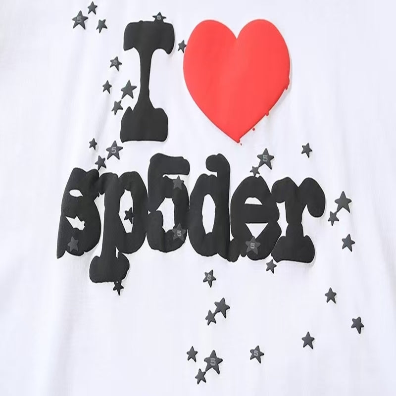 Spider T-shirt – Classic White Streetwear with Tiny Logo