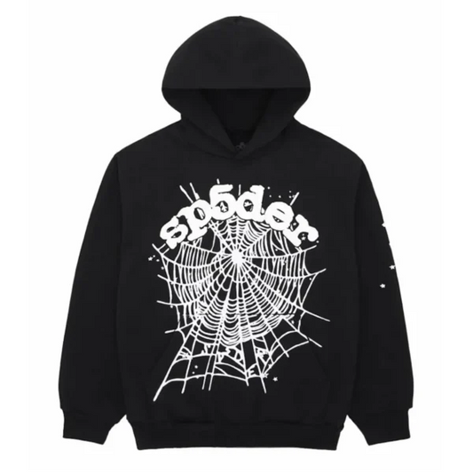 Sp5der OG Web Hoodie Black