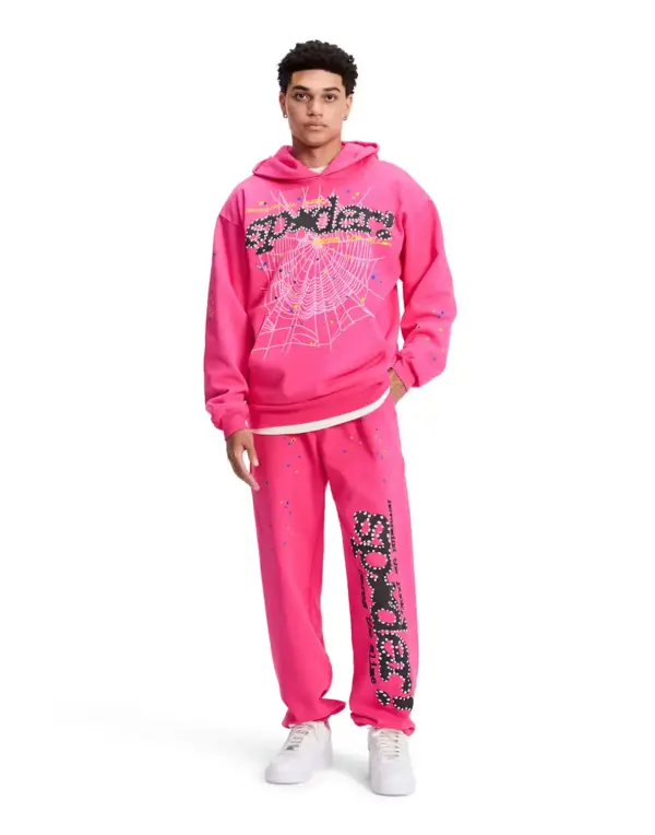 Sp5der P*NK V2 Hoodie Pink