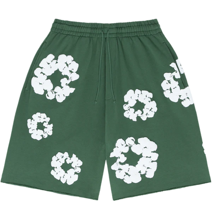 Denim Tears The Cotton Wreath Shorts Green