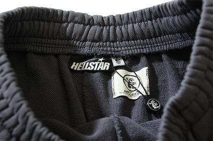 Hellstar Spray Fade Fleece Shorts Grey