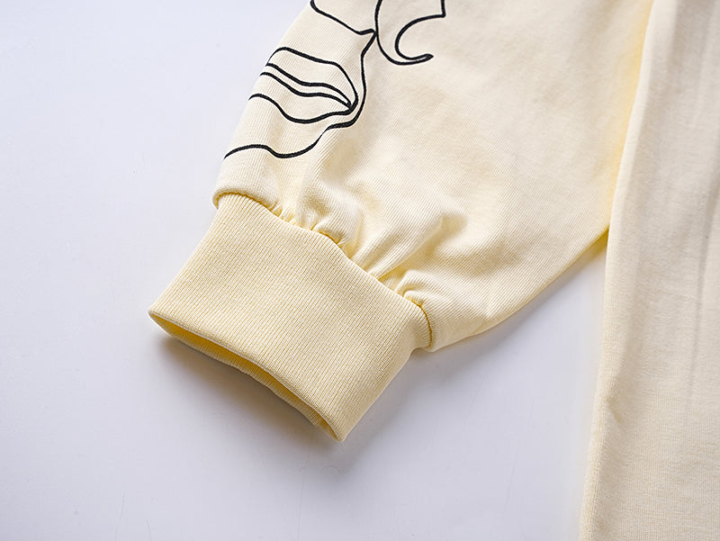 Godspeed Skeleton Baseball Pitcher Cream L/S Tee – Cream | Unisex Y2K Oversized Cotton Tee