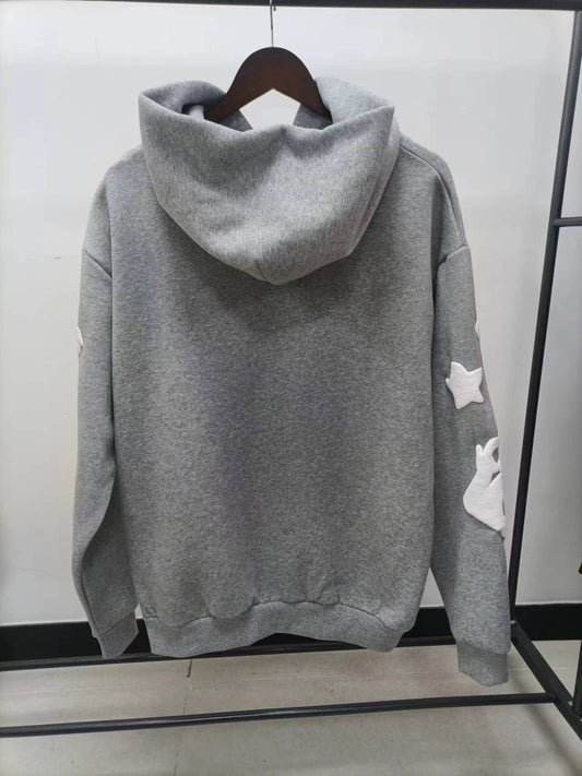 Sp5der Beluga Hoodie Heather Grey Khaki