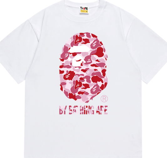 BAPE ABC Camo By Bathing Ape Tee White Pink