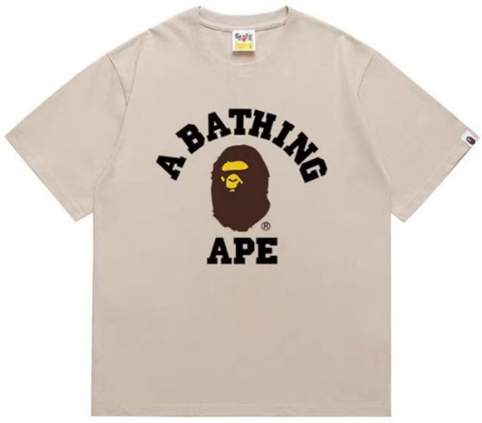 BAPE College T-Shirt Khaki