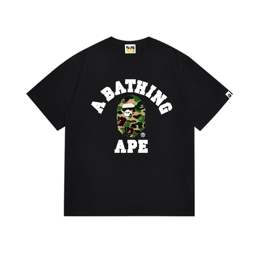 BAPE ABC Camo College Tee Black Green