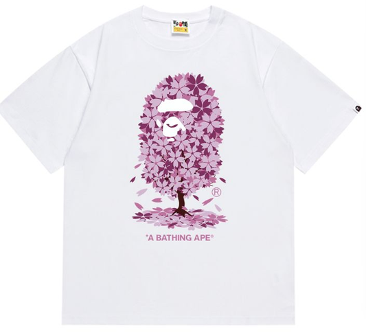 BAPE Sakura Ape Head Tee