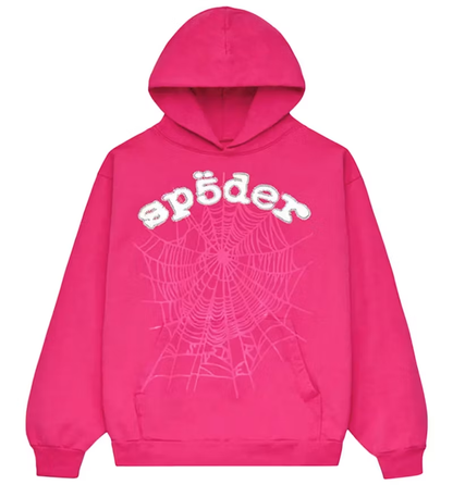 Sp5der OG Web V2 Hoodie Pink
