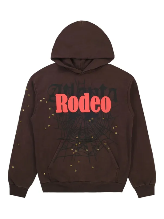 SP5DER  Hoodie Brown | Limited Y2K Oversized Graphic Sweatshirt