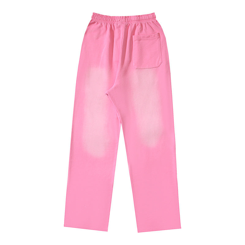 Hellstar Tribal Flame Graphic Print Sweatpants Pink