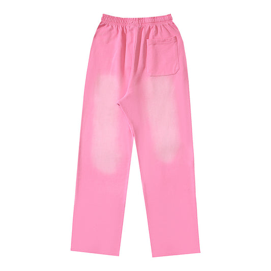 Hellstar Tribal Flame Graphic Print Sweatpants Pink