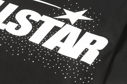 Hellstar Graphic Logo Rhinestone Vintage Black T-Shirt