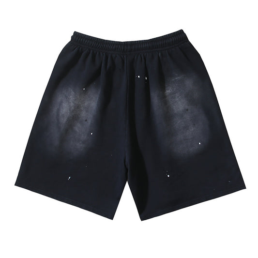 Hellstar Shard Flame Spray Fade Sweat Shorts