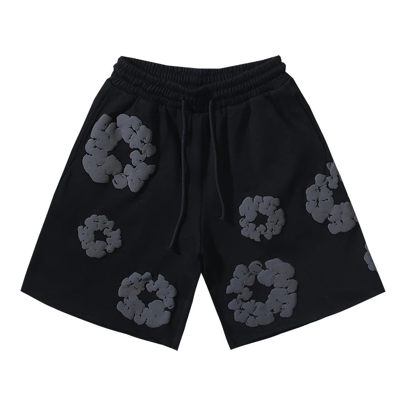 Denim Tears The Cotton Wreath Shorts Black