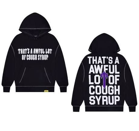 Trapstar x Cough Syrup Hoodie Black