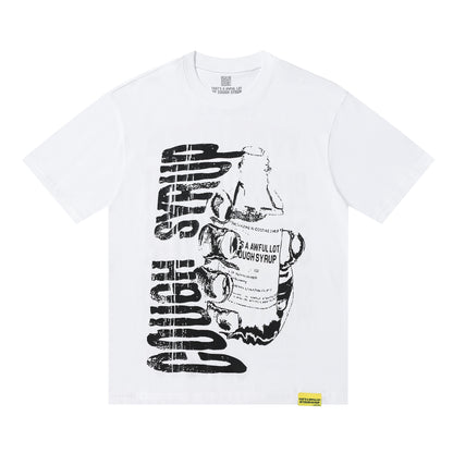THAT'S A Awful Lot of Cough Syrup ‘Warning T-shirt white’
