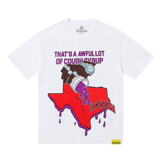 That's A Awful Lot of Cough Syrup X Persona T-Shirt ' White '