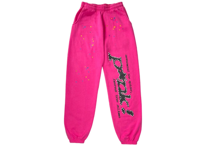 Sp5der P*NK Sweatpant Black Pink