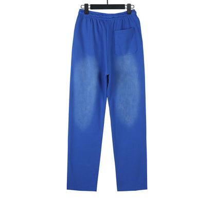 Hellstar Tribal Flame Graphic Print Sweatpants Blue