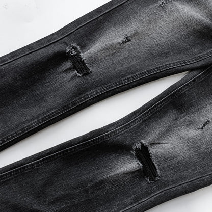 Ksubi Chitch Slim Men's Ripped Washed Black Jeans