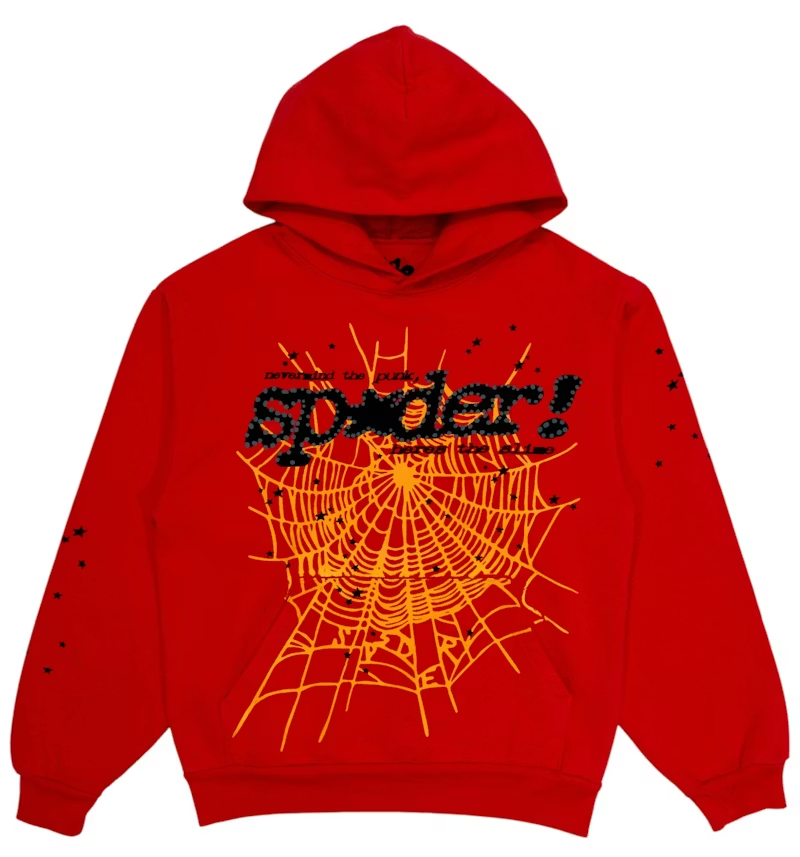 Sp5der P*NK V2 Hoodie Red