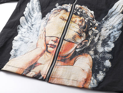 Mixed Emotions Blinded Zip Up T-Shirt