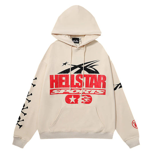 Hellstar If You Dont Like Us Beat Us Hoodie Grey