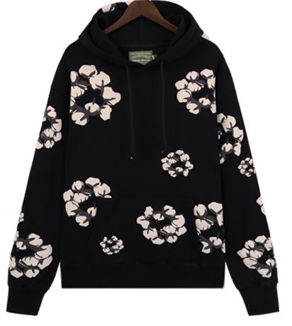 Denim Tears The Cotton Wreath Hoodie 'Black'