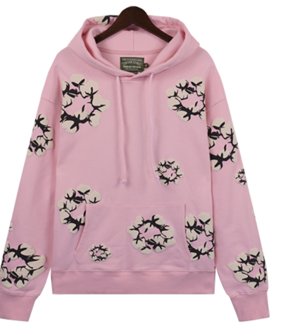 Denim Tears The Cotton Wreath Hoodie 'Pink'