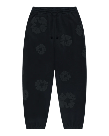 Denim Tears Cotton Wreath Sweatpants Black Monochrome