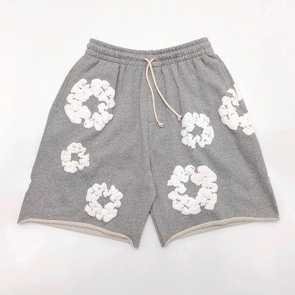 Denim Tears Cotton Wreath Shorts Grey