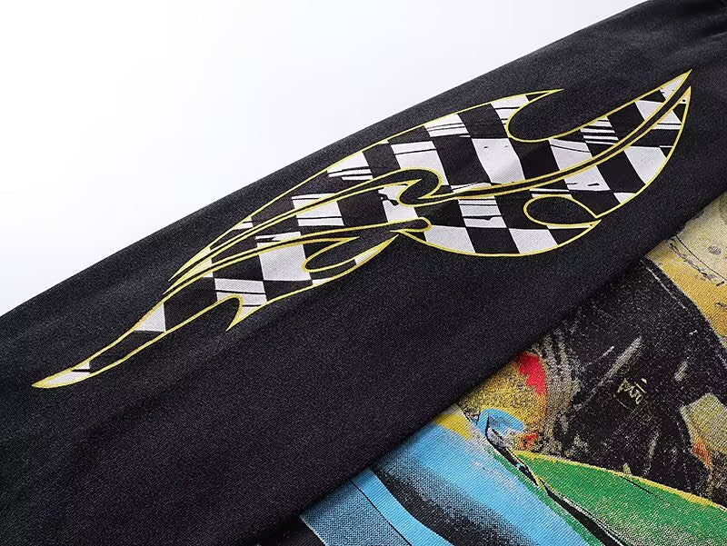 Godspeed Desert Supercar L/S Tee – Black | Unisex Y2K Oversized Cotton Tee