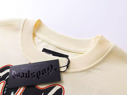 Godspeed Gas Station Red Car Graphic Long-Sleeve Tee – Black | Unisex Y2K Oversized Cotton Tee
