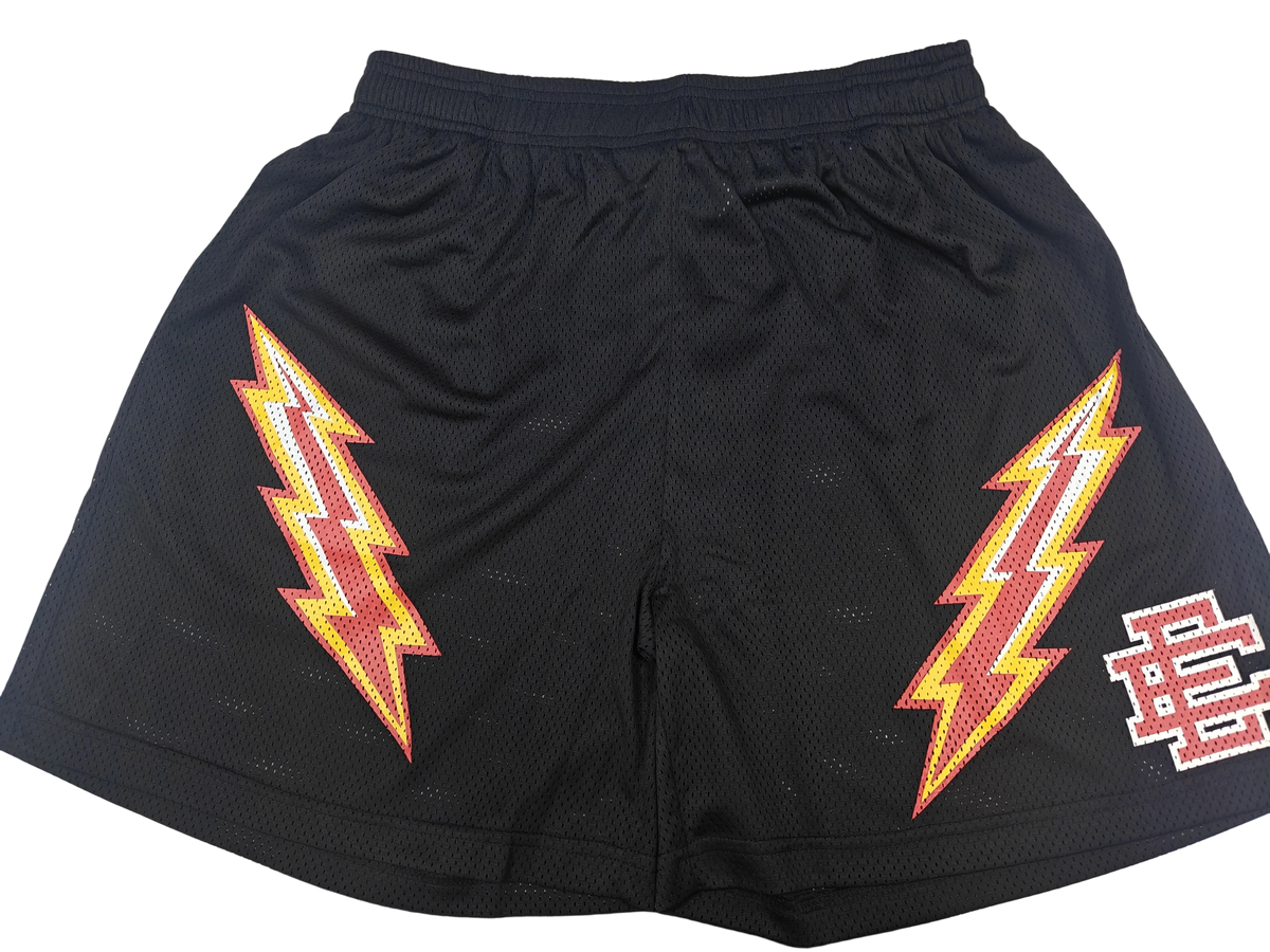 Eric Emanuel EE Basic Lightning Bolt Short Black Yellow Red