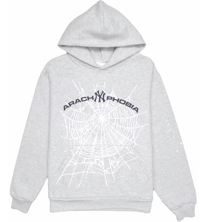 Sp5der Arach NY Phobia Hoodie 'Ash Grey'