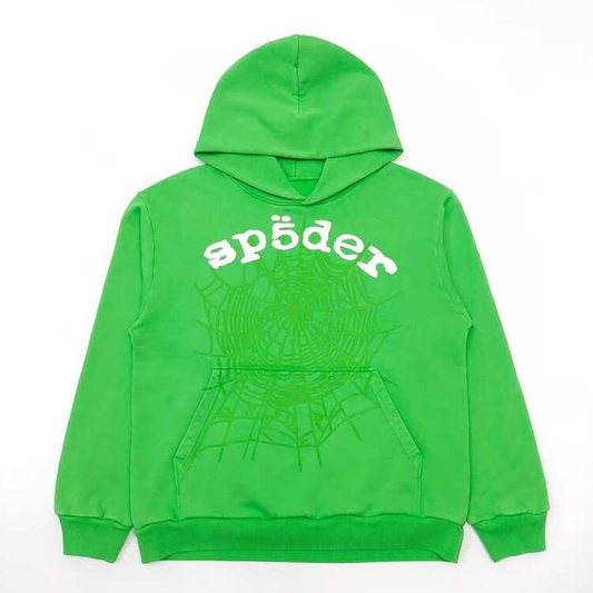 Sp5der OG Web V2 Hoodie Green