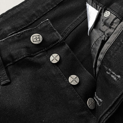 Ksubi Van Winkle Men's Black Skinny Fit Denim Jeans
