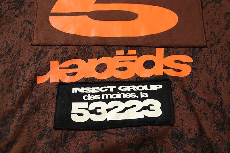 Sp5der  T&F Tree Hooded Sweatshirt Brown Camo | Unisex Y2K Oversized Graphic Sweatshirt