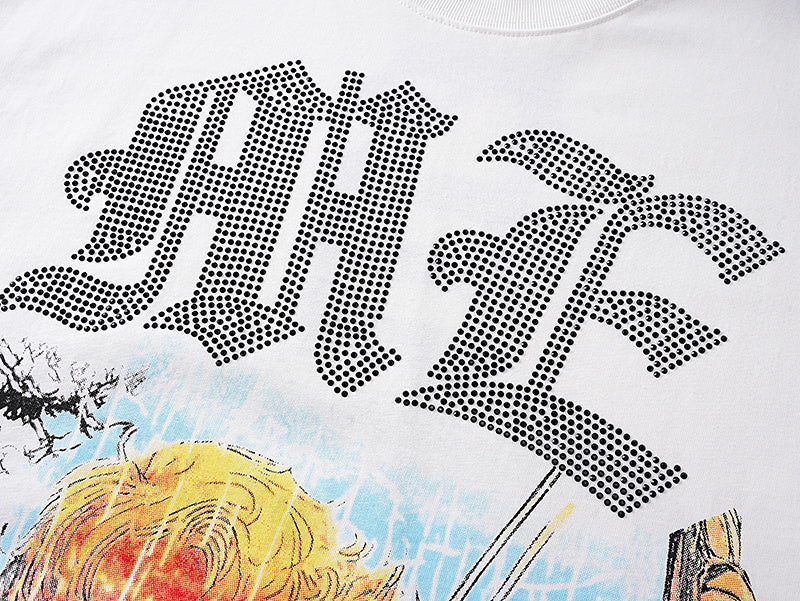 Mixed Emotions Angel Rhinestone Tee