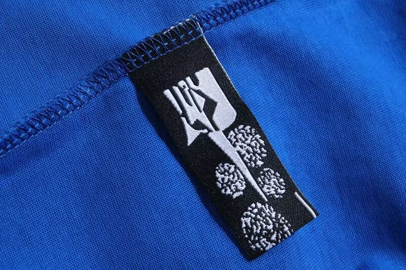 Men’s Cotton Spider Art Graphic Blue T shirt Lightweight Streetwear Design