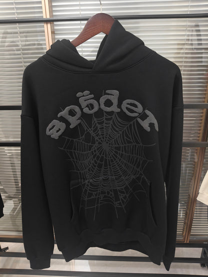Sp5der Phantom Web Hoodie Black