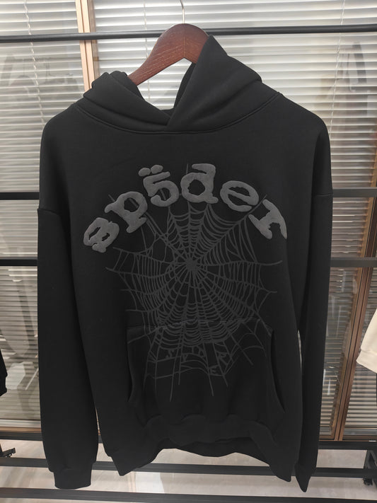 Sp5der Phantom Web Hoodie Black
