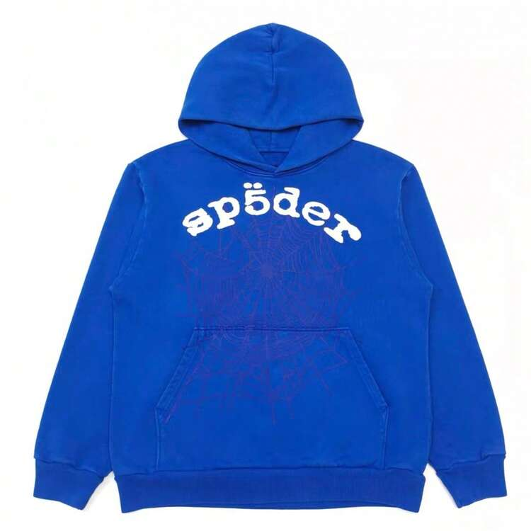 Sp5der OG Web V2 Hoodie 'Dusty Blue'