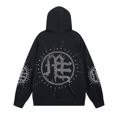 Mixed Emotion Eclipse rhinestone-embellishment Hoodie