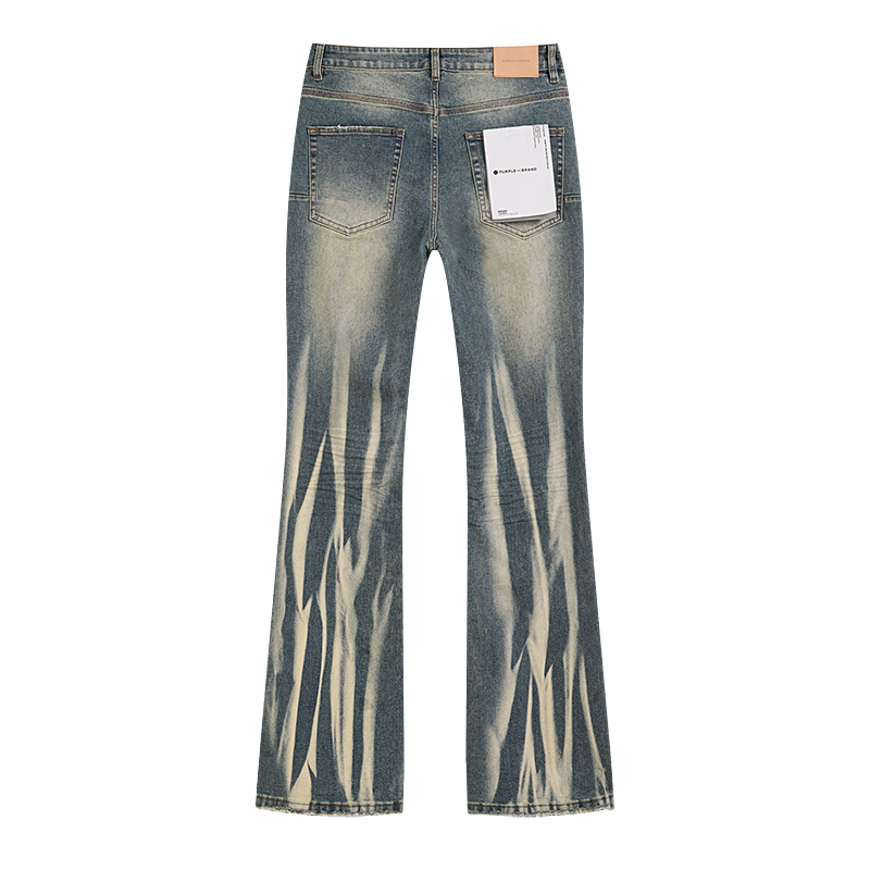 Purple Brand P004 Calcite Flare Denim Jeans Light Indigo
