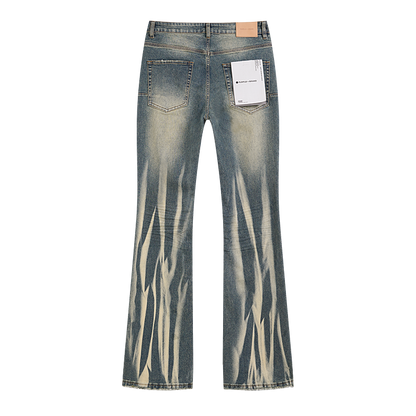 Purple Brand P004 Calcite Flare Denim Jeans Light Indigo