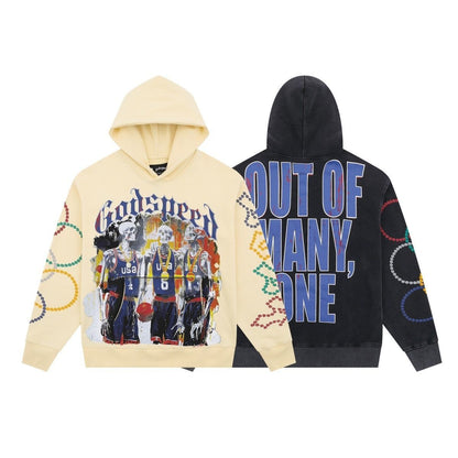 Godspeed Skeleton Basketball Team Hoodie 