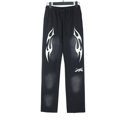 Hellstar Tribal Flame Graphic Print Sweatpants